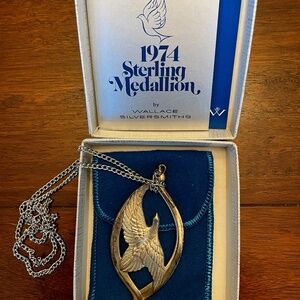 Wallace Silversmiths Sterling Silver Peace Pendant/Ornaments - 1971-1974